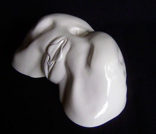 Nude Female Torso Sculpture / Vase / Candle Holder view 9